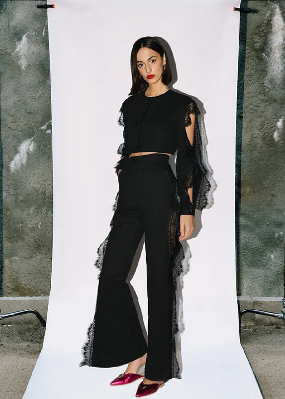 ONYX  JACKET WITH RUFFLES Women's Denim Suit