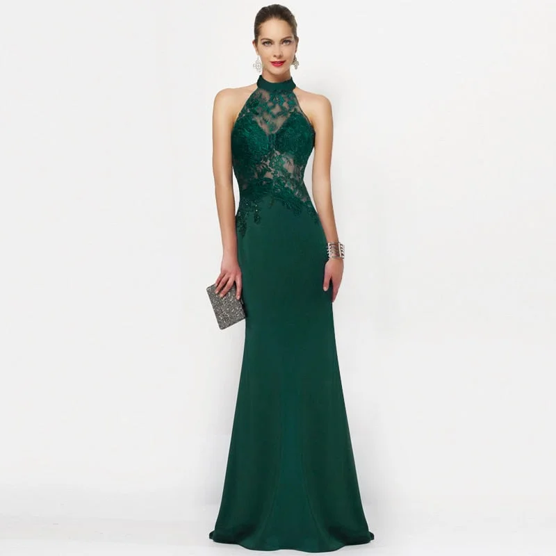 2019 Elegant Long Evening Dresses Ever Pretty 7189 Women Little Mermaid  Lace Evening Party Dresses Vestido Verde Esmeralda casual tank top