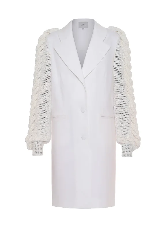 KNITTED SLEEVES BLAZER Women's Fashion Blazer