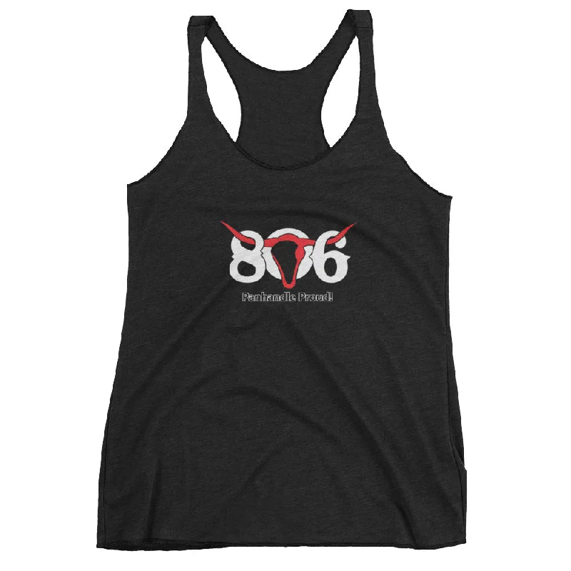 806 "Panhandle Proud" Women's Racerback Tank Printed when ordered (12 to 14 days to arrive) fitted tank top