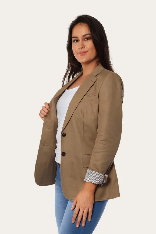 Amelia Womens Blazer - Clay Plus Size Women's Coat
