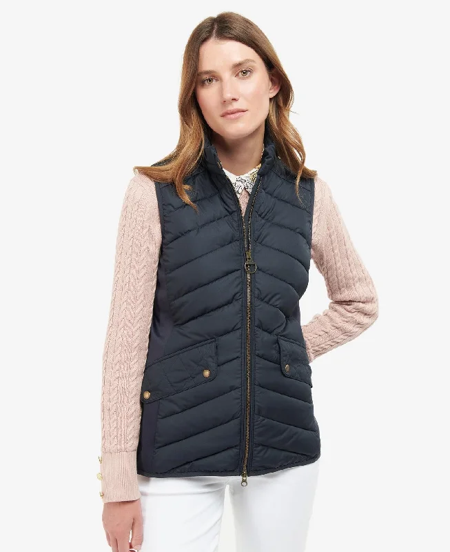 Barbour Stretch Cavalry Gilet metallic tank top