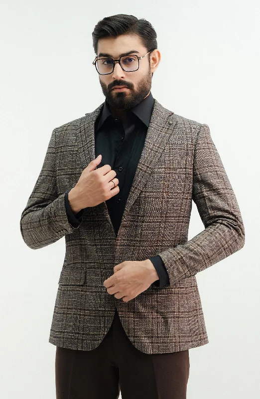 Brown Blazer Women's Banquet Suit