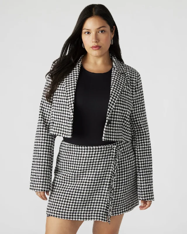 RUPI CROPPED BLAZER BLACK/WHITE Women's Banquet Suit