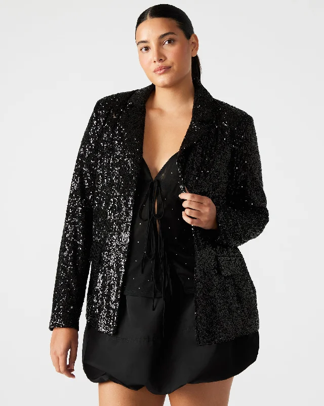 PAYTON SEQUIN BLAZER BLACK Women's Fashion Blazer