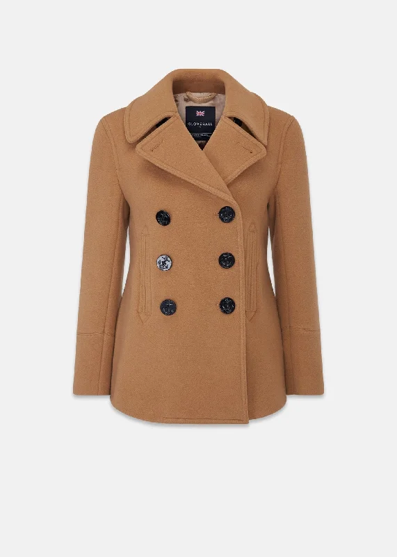 Bronte Peacoat Camel Reversible Winter Coat