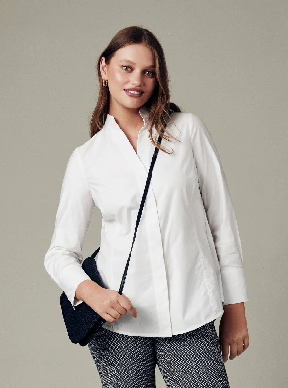 Cayman Shirt High Neck Blouse