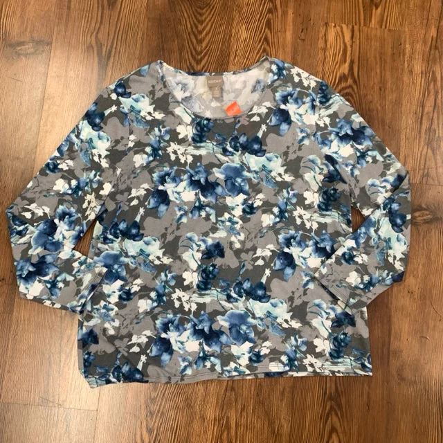 Chico's SIZE XL Women's Shirt Floral Print Blouse
