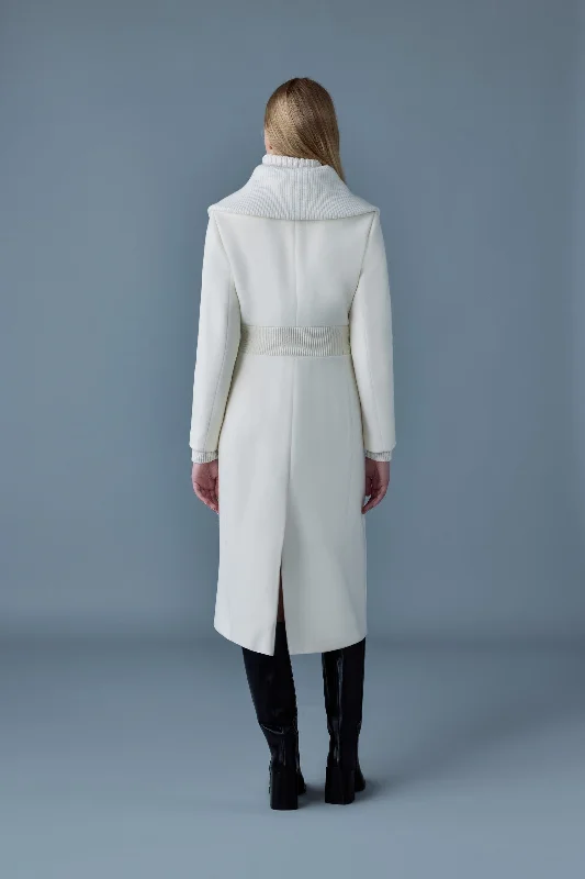 CLARICE Lapel-Free Sleek Coat
