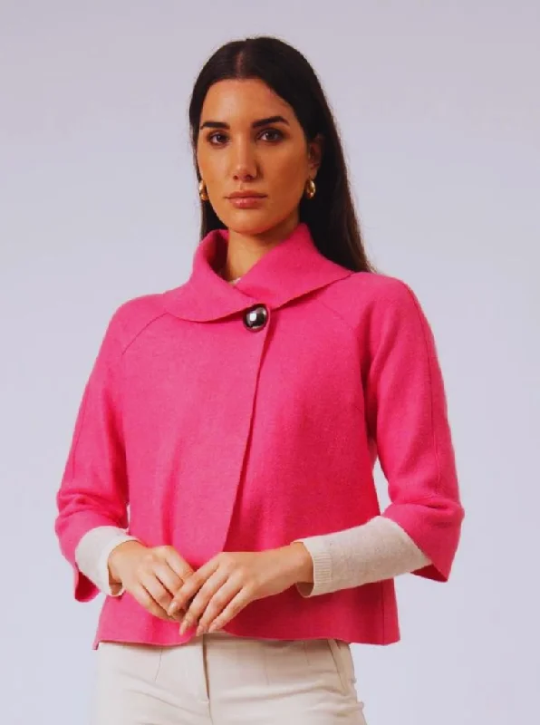 Audrey Jacket in Pink Heavyweight Classic Coat