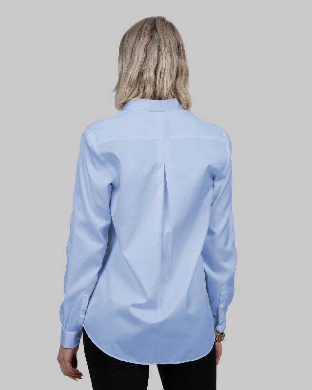 Green Bow 01 Non-Iron Relaxed Chic Wrap Blouse