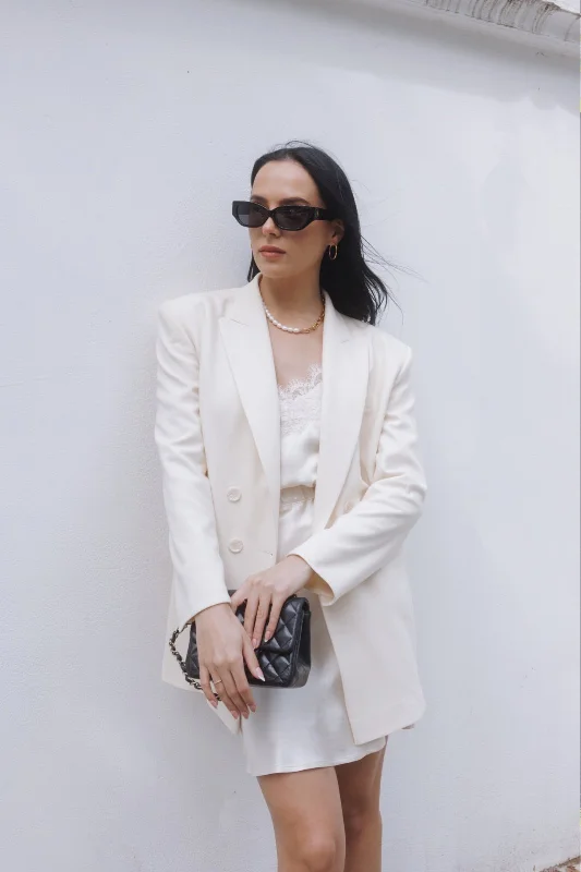 "The Tori" - Blazer (Cream) Women's Elegant Suit