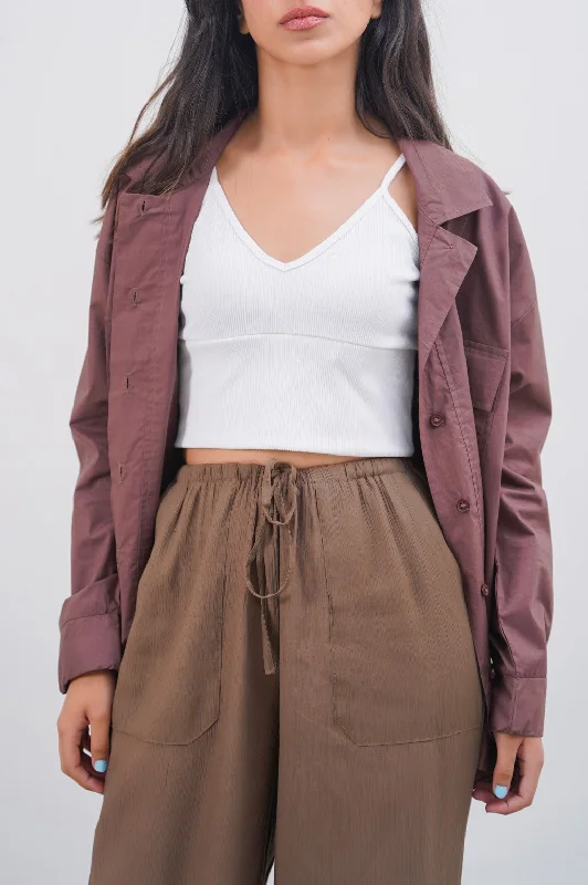 CROPPED STRAPPY CAMI Sleeveless Overcoat Vest