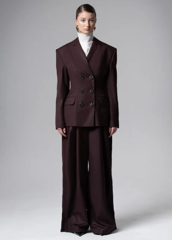 DARK BROWN BLAZER Women's Lightweight Blazer