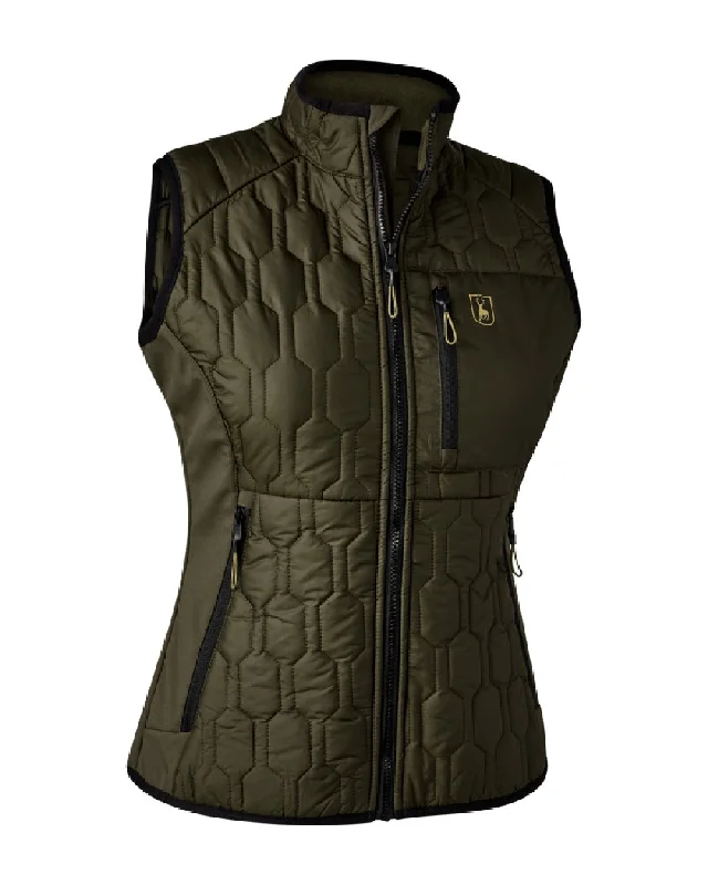 Deerhunter Lady Mossdale Quilted Waistcoat Soft Velvet Vest