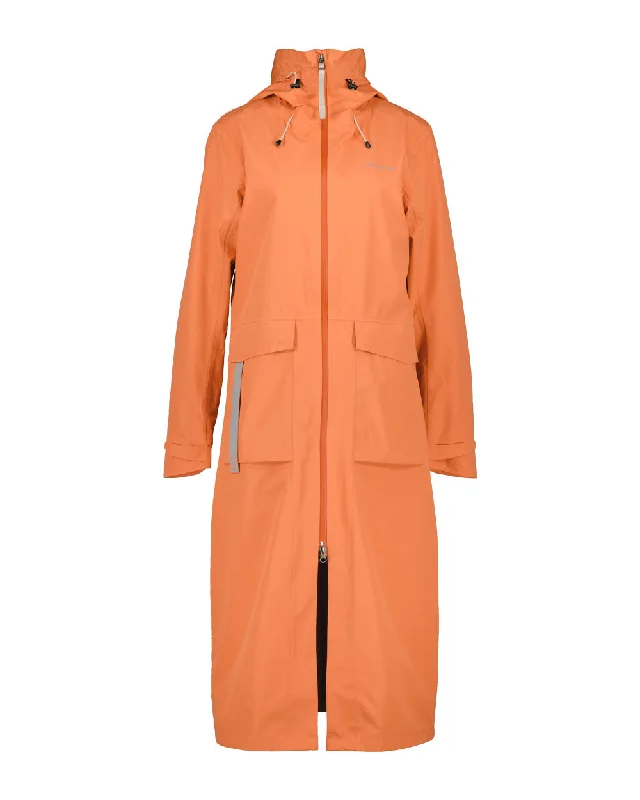 Didriksons Nadja Womens Long Parka 4 Soft Hooded Wrap Coat