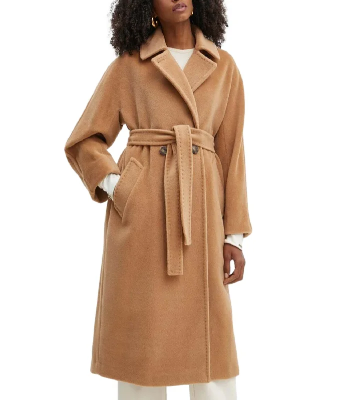 Marella Cappotto Dede Cammello Donna Warm Layered Overcoat