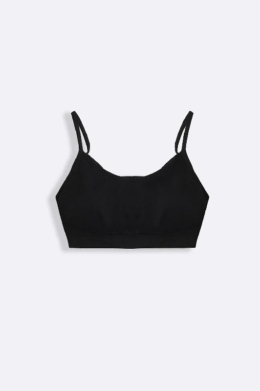 EVERYDAY PADDED BRALETTE Cropped Denim Vest