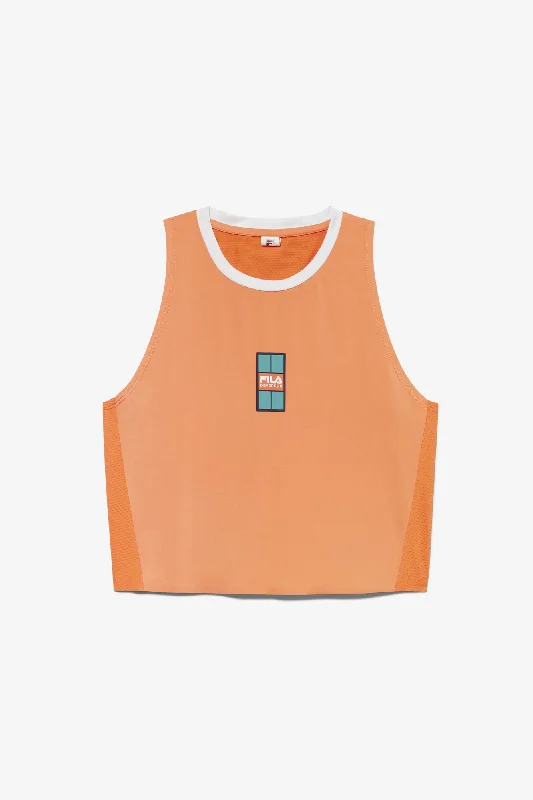 Fila Women's Devereux Vented Crop Tank off shoulder tank