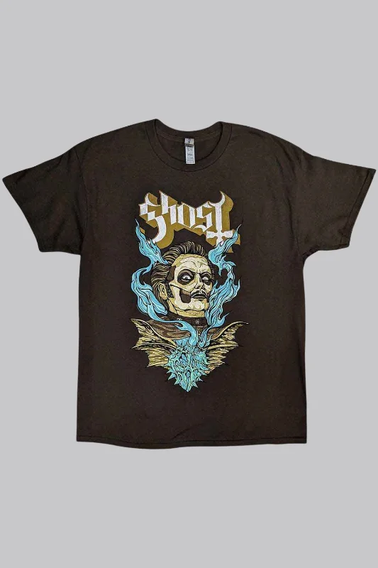 Ghost Heart Hypnosis Shirt Airy Cotton Blouse