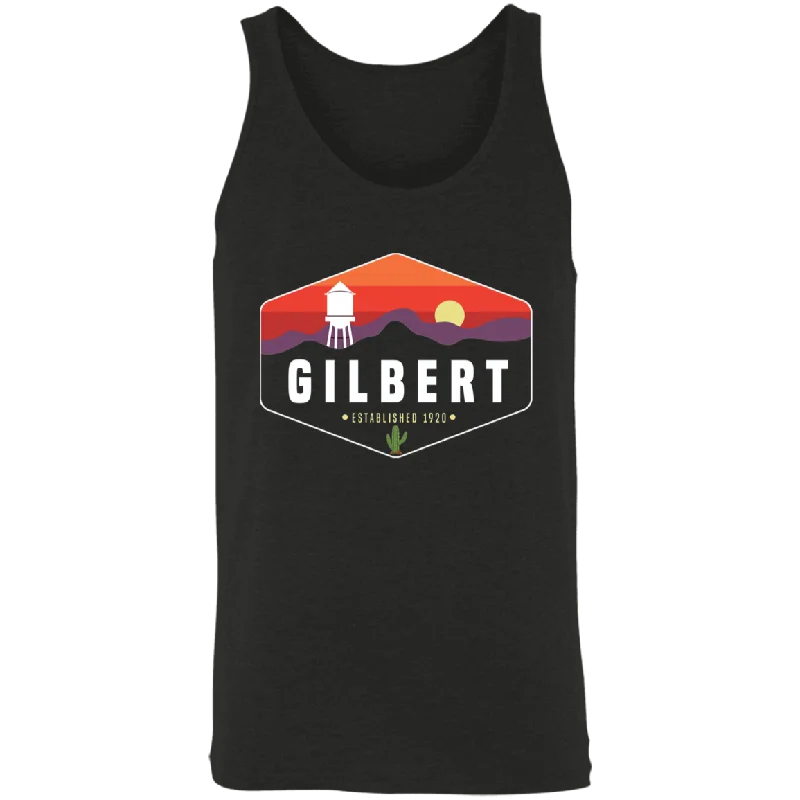 Gilbert Sunset | Unisex Tank Top | Charcoal cutout tank top