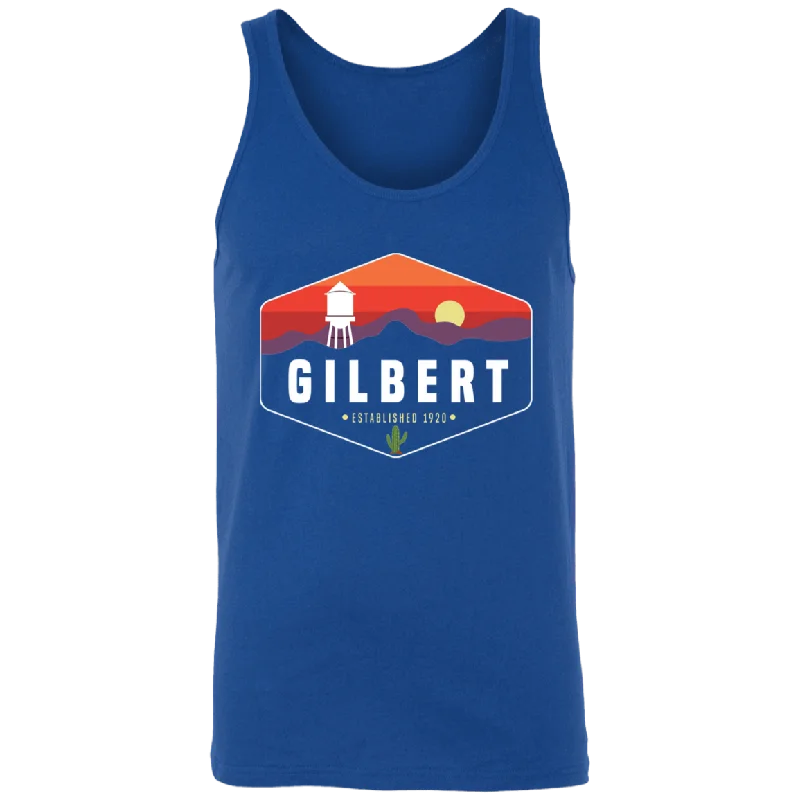 Gilbert Sunset | Unisex Tank Top | True Royal Blue graphic tank top