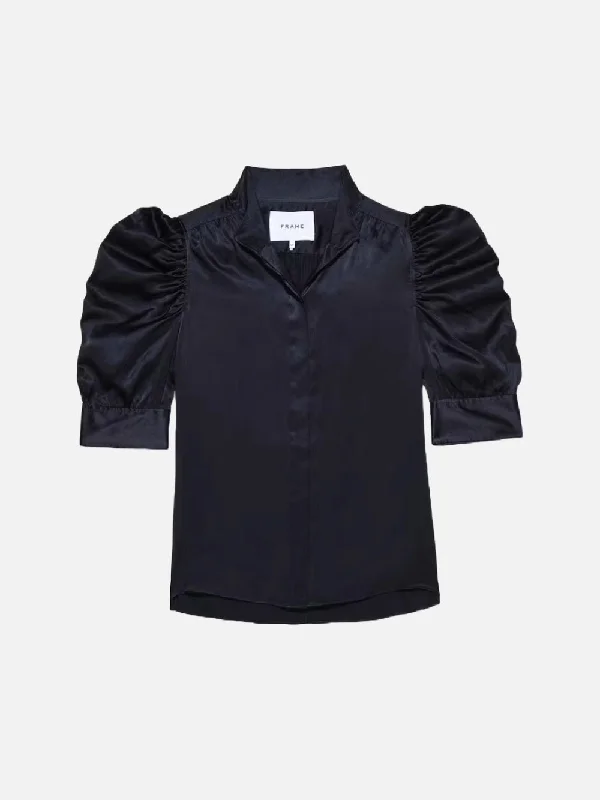 Gillian Top -- Navy Casual Stripe Blouse