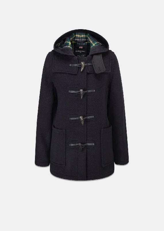 Short Slim Fit Duffle Navy Dress Gordon Longline Elegant Coat