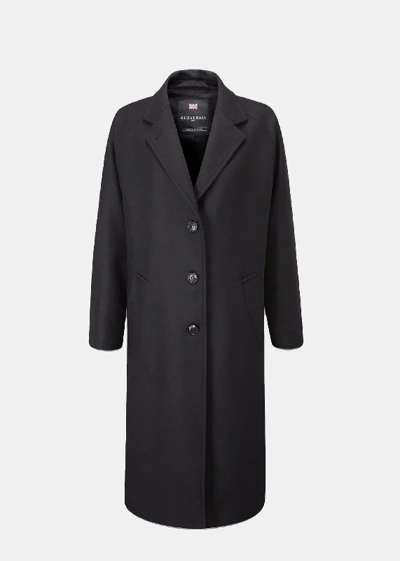 Women's Chesterfield Refined Navy Elegant Longline Blazer Coat