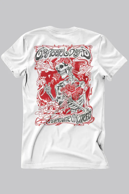 Grateful Dead - Forever Grateful T-Shirt Sheer Sleeve Blouse