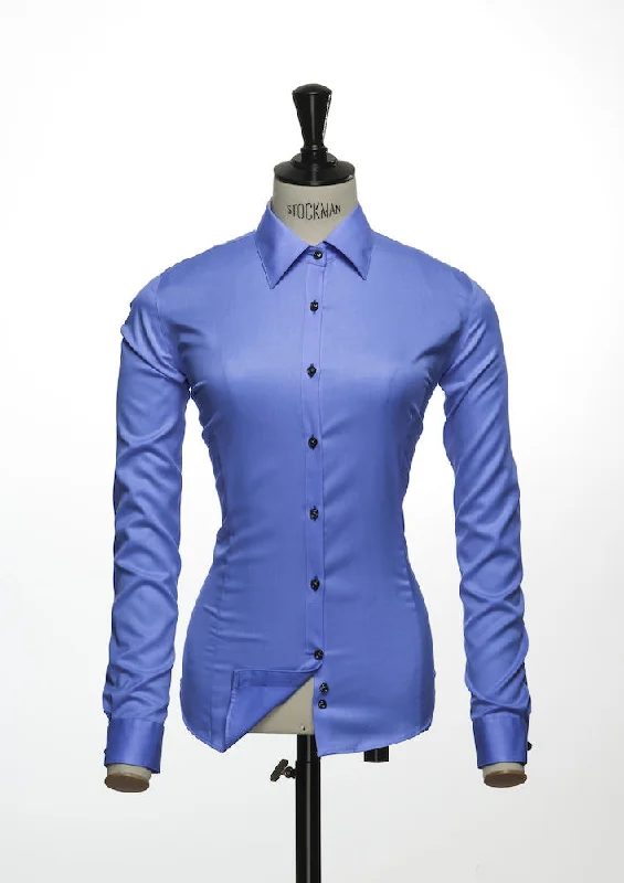Green bow 01 Non-Iron Woman Asymmetric Hem Blouse