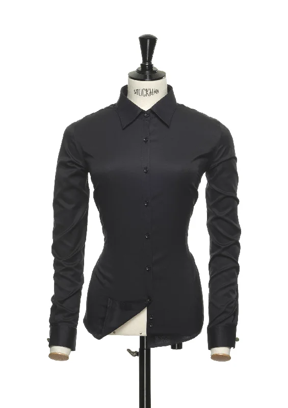 Green bow 01 Non-Iron Woman Classic White Blouse