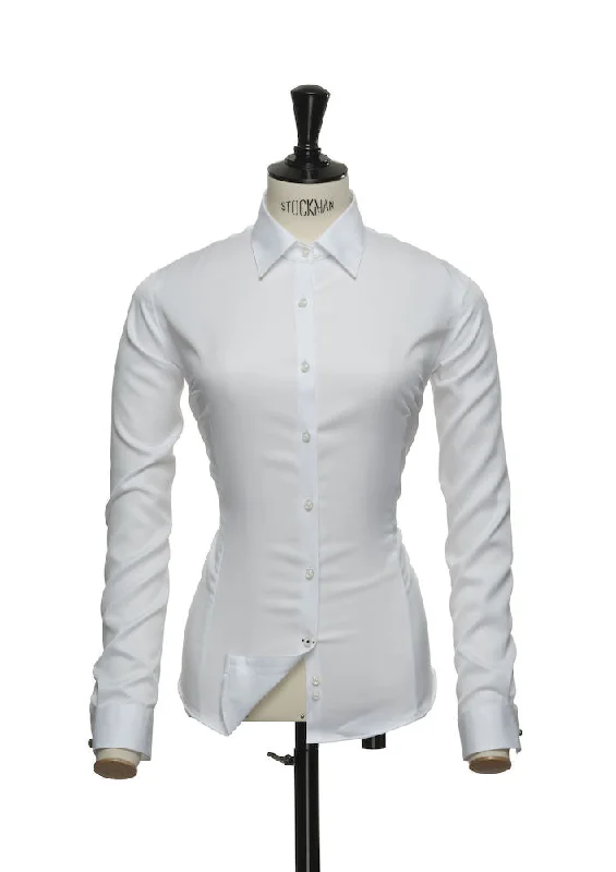 Black Bow 60 Woman Never-Iron Modern Work Blouse
