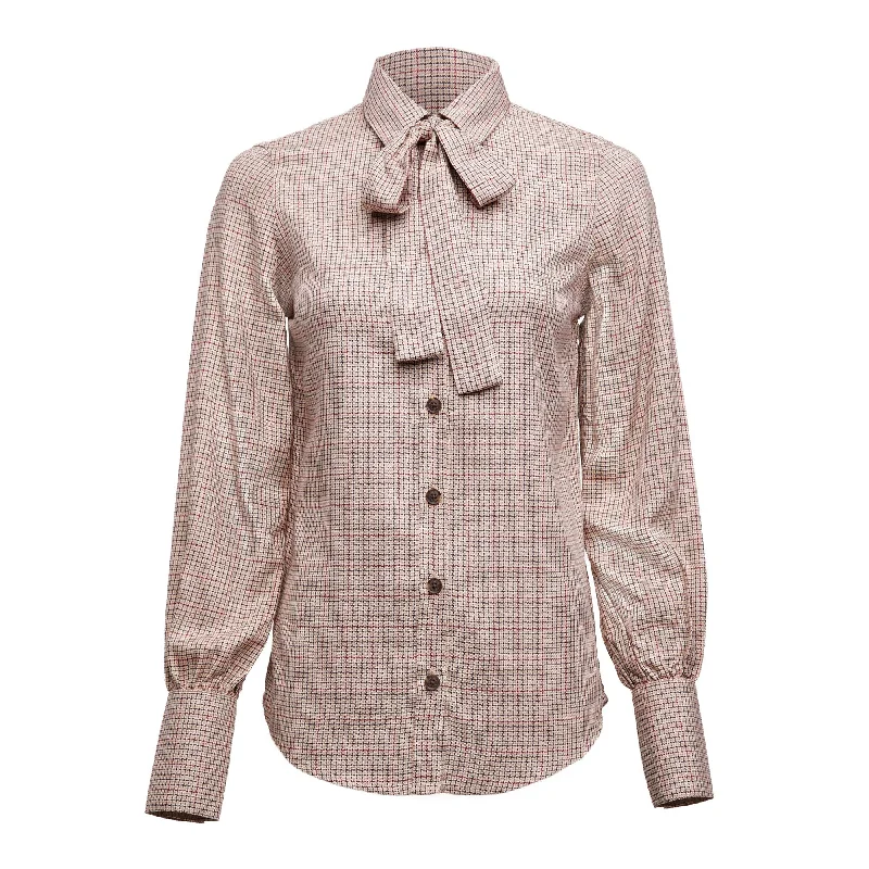 Holland Cooper Ladies Heritage Shirt Feminine Satin Blouse