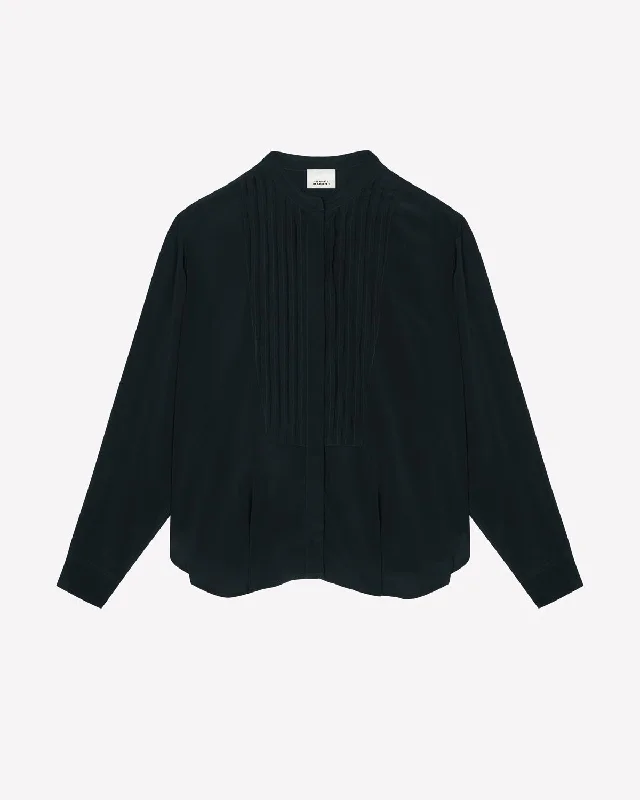 Amel Top Satin Long Blouse