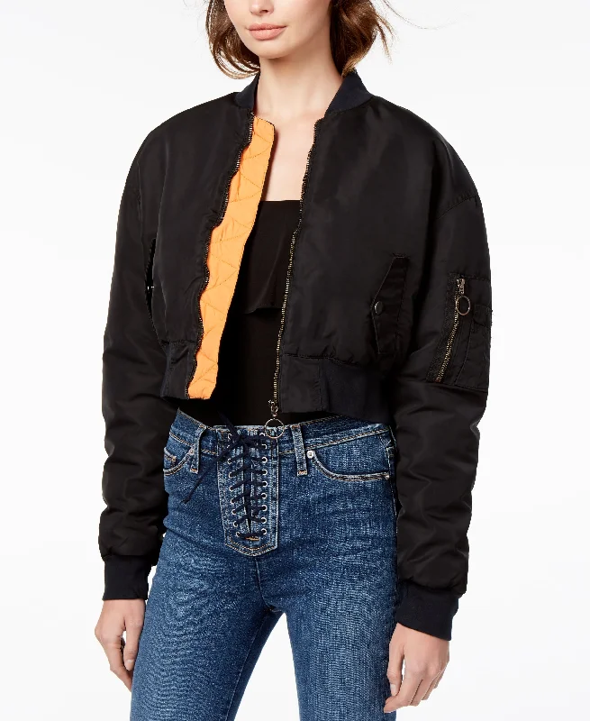 Hudson Jeans Cropped Bomber Jacket Women's Vintage Jacket