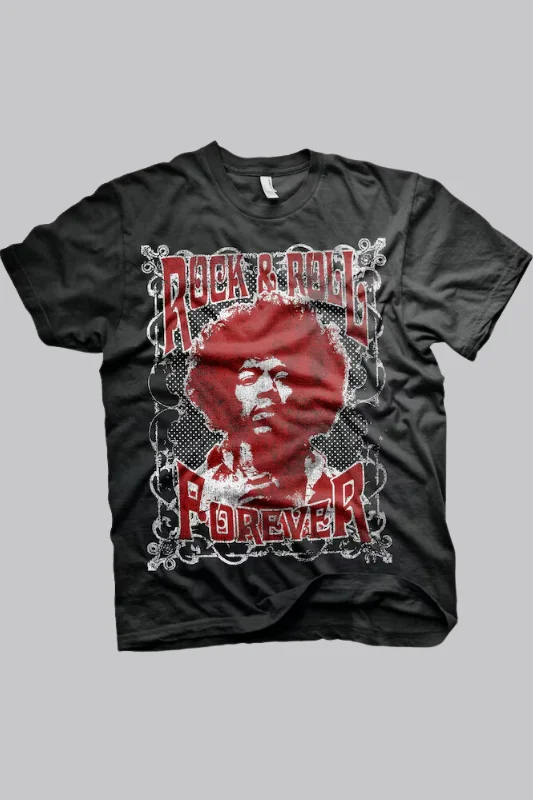 Jimi Hendrix - Rock 'n Roll Forever T-Shirt Soft Pastel Blouse