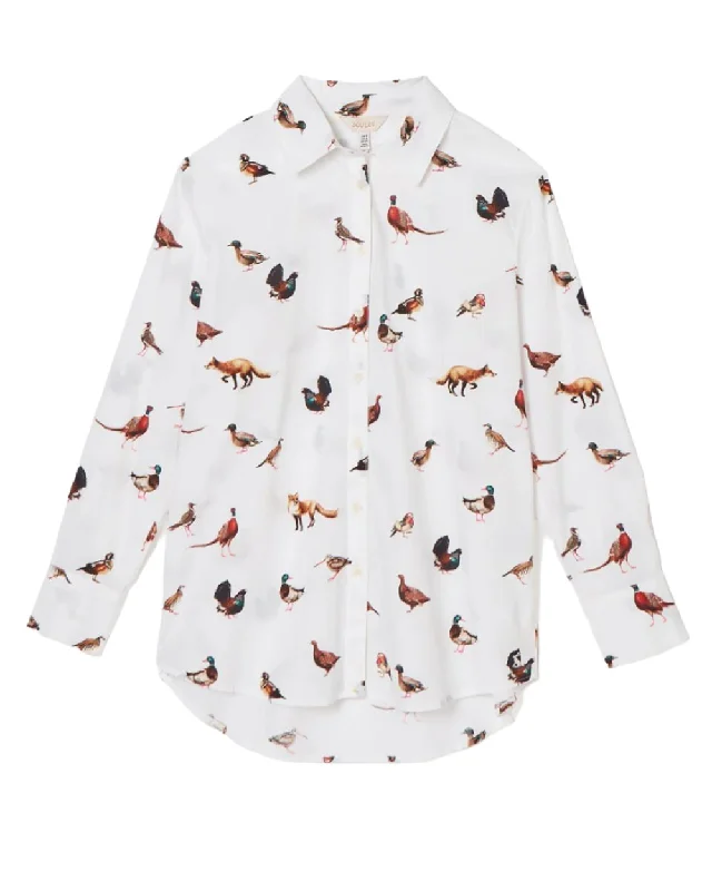Joules Amilla Long Sleeve Shirt High Neck Blouse