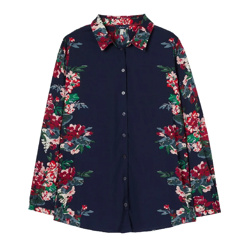 Joules Ladies Elvina Button Through Blouse Elegant Embroidery Blouse