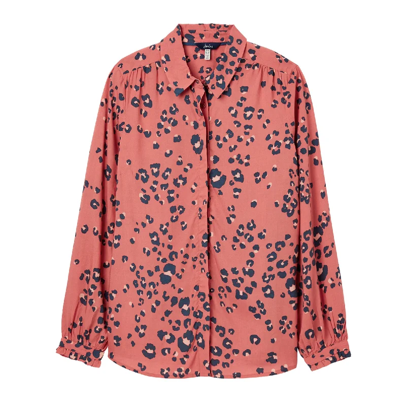 Joules Ladies Kalina Concealed Placket Shirt Semi-Sheer Blouse