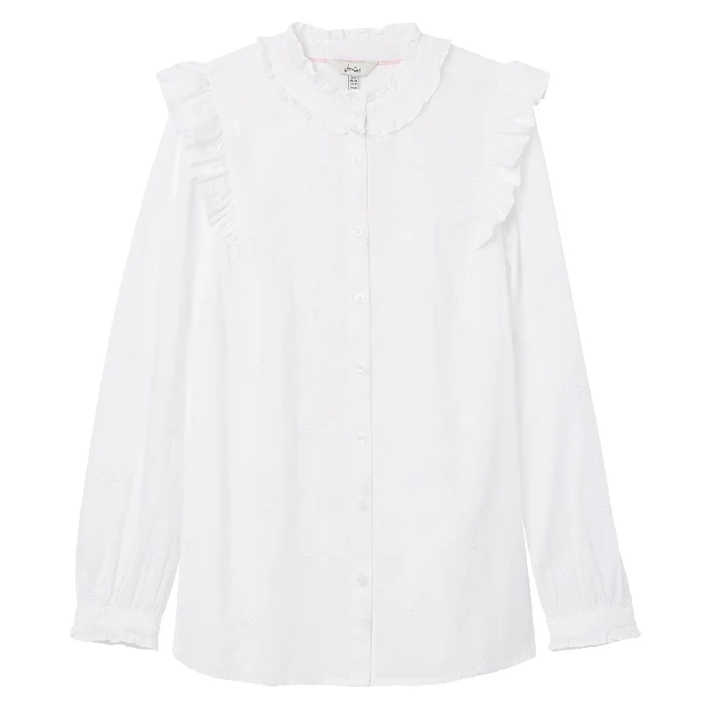 Joules Ladies Naomi Button Through Blouse Loose Oversized Blouse