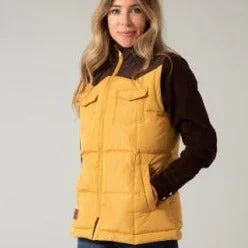 Kimes Ranch Women's Mustard Wyldfire Vest Hooded Long Vest