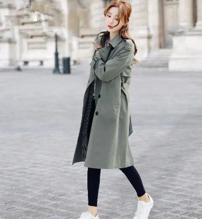 KMETRAM Women's Windbreaker Trench Coat for Women Clothes 2019 Streetwear Spring Coat Women Overcoat Sobretudo Feminino MY3111 Chic Winter Overcoat