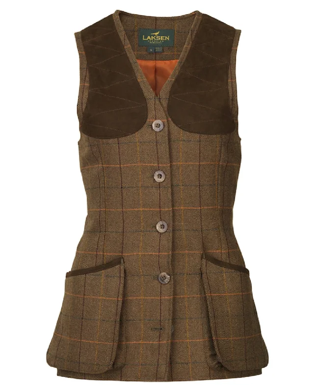 Laksen Cara Beauly Tweed Shooting Vest Casual Flannel Vest