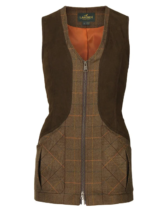 Laksen Cara Linhope Tweed Zip Shooting Vest Smart Layering Vest