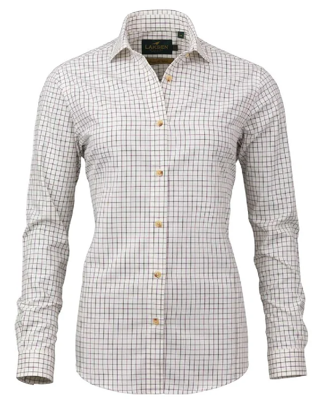 Laksen Penny Cotton Wool Shirt Casual Button Blouse