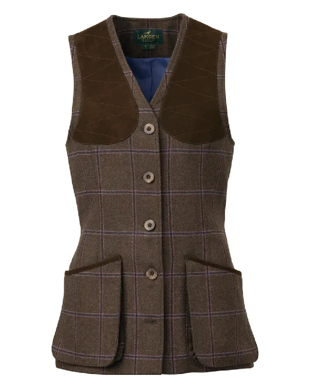Laksen Pippa Beauly Tweed Shooting Vest Urban Chic Vest