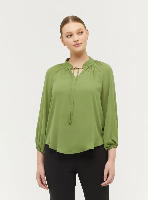 Lexington Gathered Top Gathered Detail Blouse