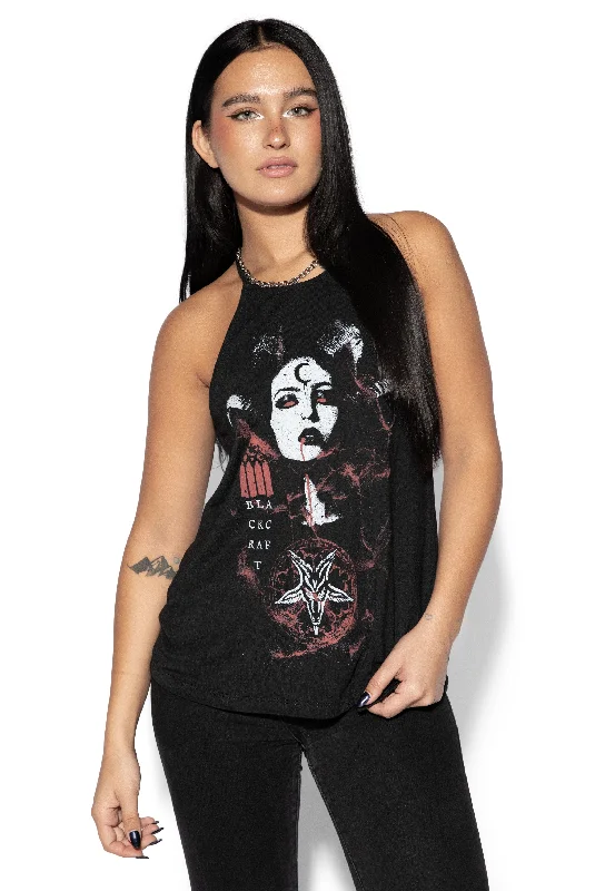 Lilith - Flowy Tank Collared Sleeveless Coat