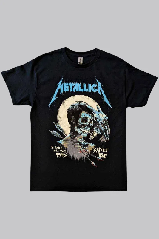 Metallica Sad But True Shirt Short Sleeve Blouse